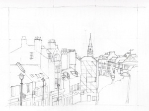 Townscape using line