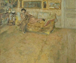 Interior with Madame Hessel and Her Dog 1910 http://www.bbc.co.uk/arts/yourpaintings/paintings/interior-with-madame-hessel-and-her-dog-189210 (accessed 15/10/2015)